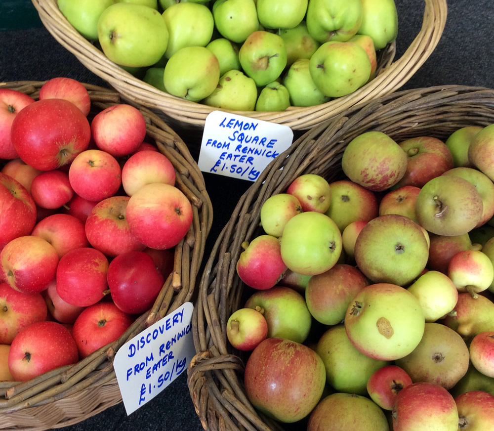 Apples for sale in the shop